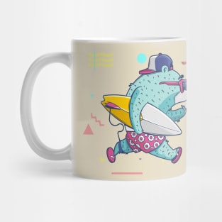 Does a bear surf in the woods? Mug